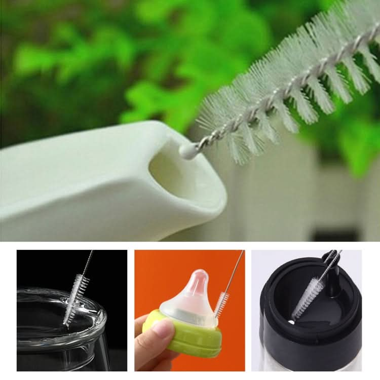 2 PCS Stainless Steel Wash Pipe Straw Brush Cleaner-Reluova