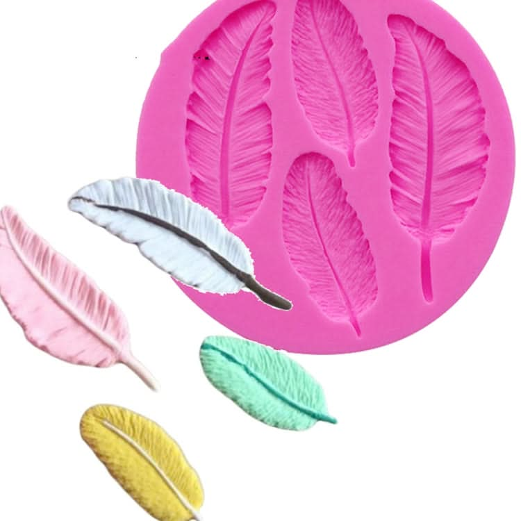 Feather Silicone Mold Fondant Cake Chocolate Decoration Mold - Reluova