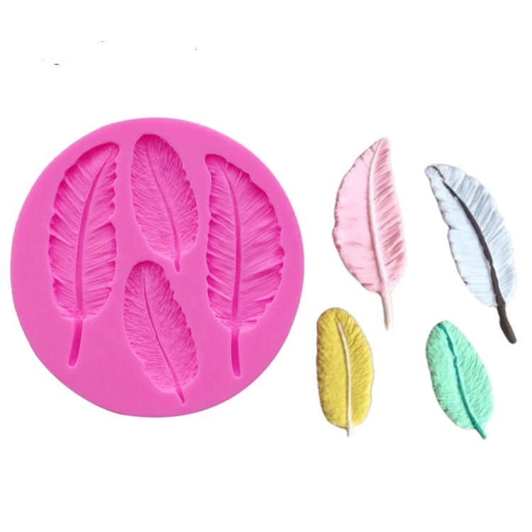 Feather Silicone Mold Fondant Cake Chocolate Decoration Mold - Reluova