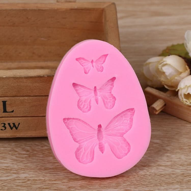 2 PCS Simulation Butterfly Fondant Silicone Mould Handmade Soap DIY Cake Decorating Chocolate Lace Baking Tools-Reluova