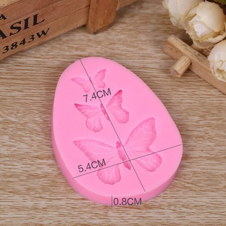 2 PCS Simulation Butterfly Fondant Silicone Mould Handmade Soap DIY Cake Decorating Chocolate Lace Baking Tools-Reluova