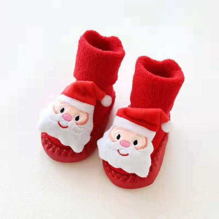 Thicken Baby Toddler Shoes Socks Children Cartoon Doll Christmas Terry Skin Socks Reluova