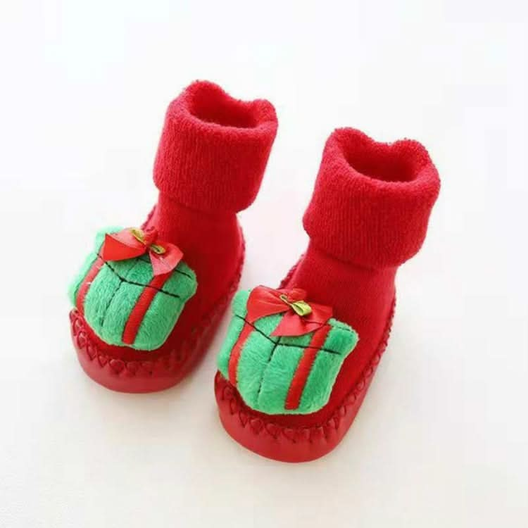 Thicken Baby Toddler Shoes Socks Children Cartoon Doll Christmas Terry Skin Socks Reluova