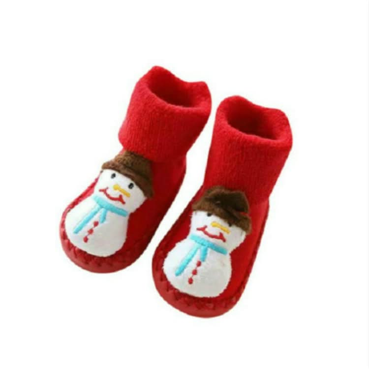 Thicken Baby Toddler Shoes Socks Children Cartoon Doll Christmas Terry Skin Socks Reluova