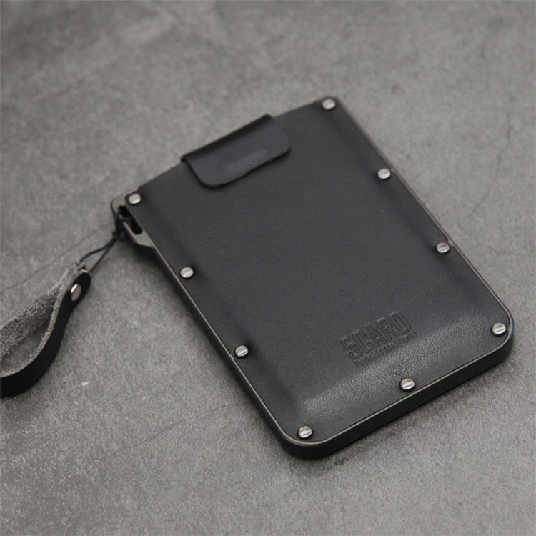 Portable Ultra-thin Card Holder Pull-out Design Invisible Personalized Card Holder My Store