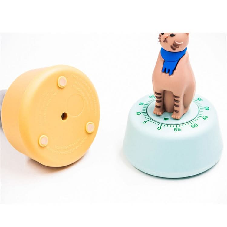 Cartoon Cat Shape Countdown Timer Student Learning Time Manager Kitchen Timer Mechanical Reminder - Reluova