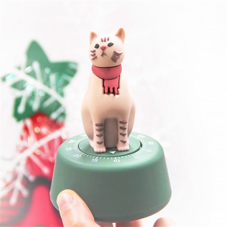 Cartoon Cat Shape Countdown Timer Student Learning Time Manager Kitchen Timer Mechanical Reminder - Reluova