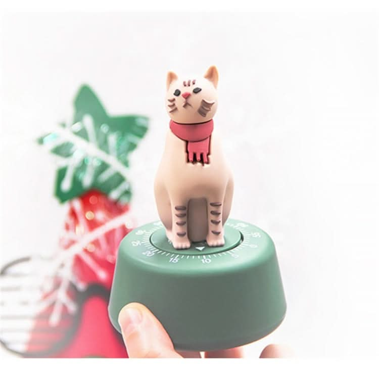 Cartoon Cat Shape Countdown Timer Student Learning Time Manager Kitchen Timer Mechanical Reminder - Reluova