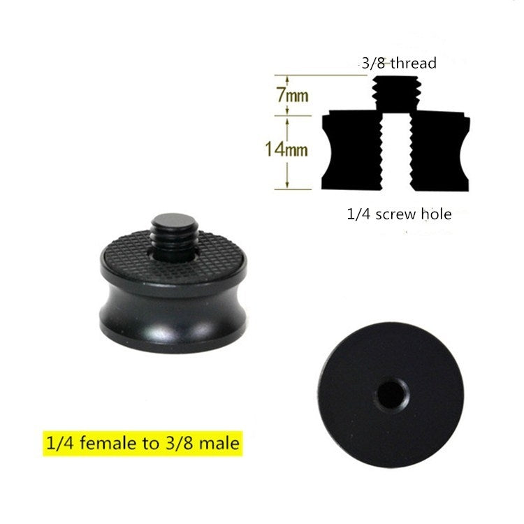 3 PCS Aluminum Alloy Adapter Conversion Screw SLR Micro Single Camera Tripod Head Adapter