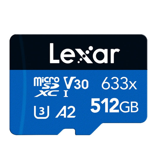 Lexar 633x 512GB High-speed Flash Memory Card Sports Camera Mobile Phone TF Car Driving Recorder Memory Card My Store