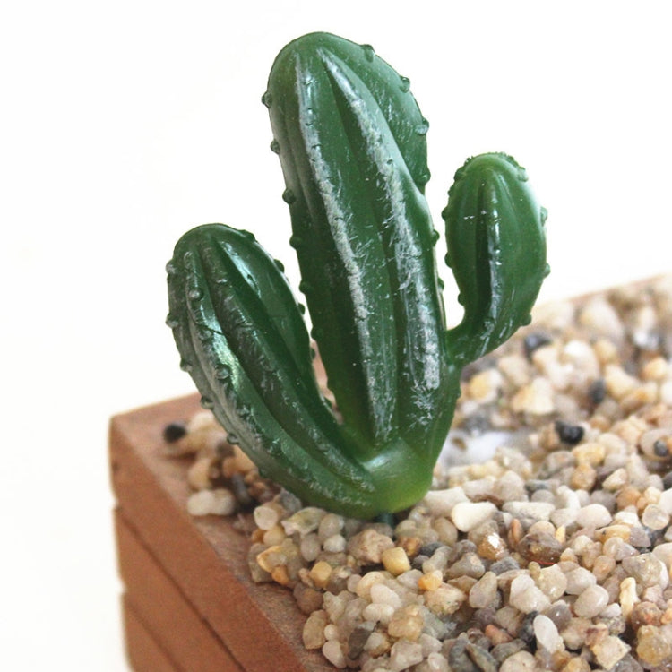 2 PCS Artificial Mini Cactus Garden Landscape Home Office Decoration-Reluova