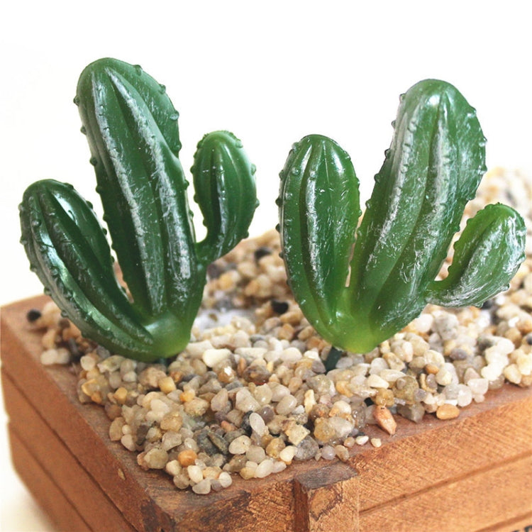 2 PCS Artificial Mini Cactus Garden Landscape Home Office Decoration-Reluova