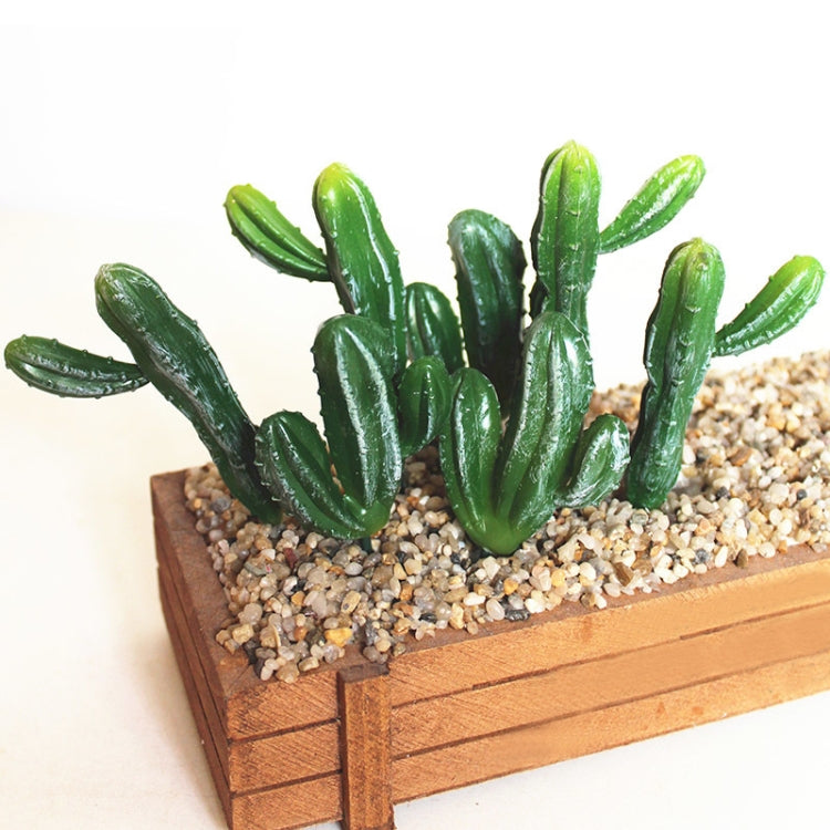 2 PCS Artificial Mini Cactus Garden Landscape Home Office Decoration-Reluova