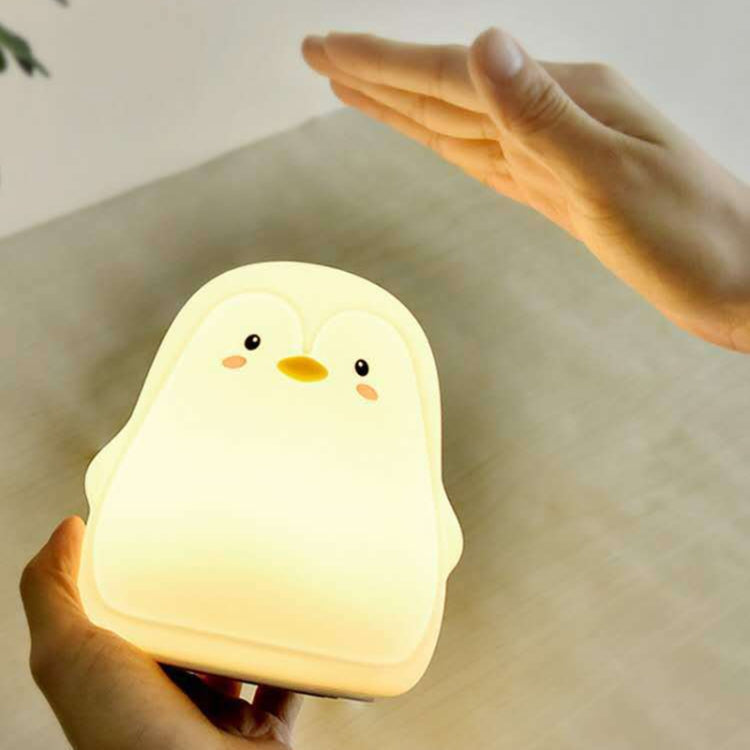 Penguin Silicone Pat Night Light Children Bedside Atmosphere Lamp My Store