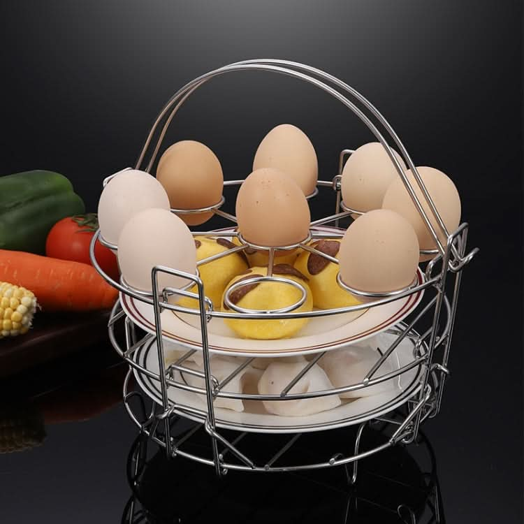 Stainless Steel Steamer Kitchen Steamed Eggs Steamed Multi-function Steam Rack - Reluova