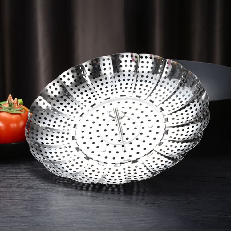 Stainless Steel Folding Retractable Lotus Steamer Tray - Reluova