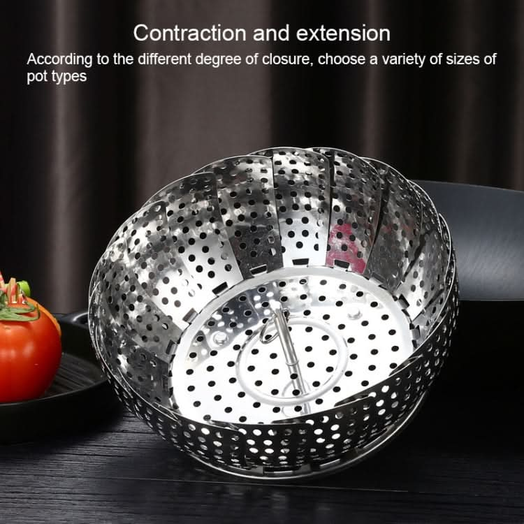 Stainless Steel Folding Retractable Lotus Steamer Tray - Reluova