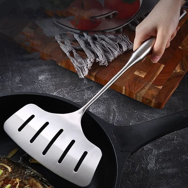 Stainless Steel Fried Fish Spatula Creative Leak Shovel Fried Steak Flat Spatula - Reluova