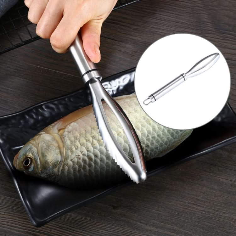 Stainless Steel Fish Scale Planer Household Hand-held Fish Scale Remover - Reluova