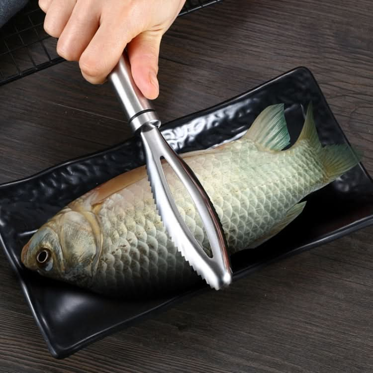 Stainless Steel Fish Scale Planer Household Hand-held Fish Scale Remover - Reluova