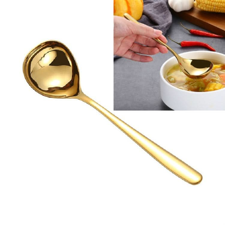 Stainless Steel Sauce Spoon Creative Big Head Long Handle Spoon - Reluova