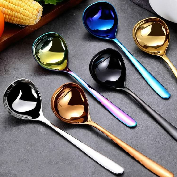 Stainless Steel Sauce Spoon Creative Big Head Long Handle Spoon - Reluova