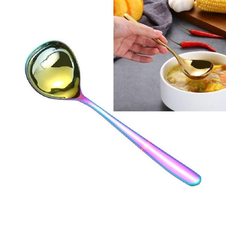 Stainless Steel Sauce Spoon Creative Big Head Long Handle Spoon - Reluova