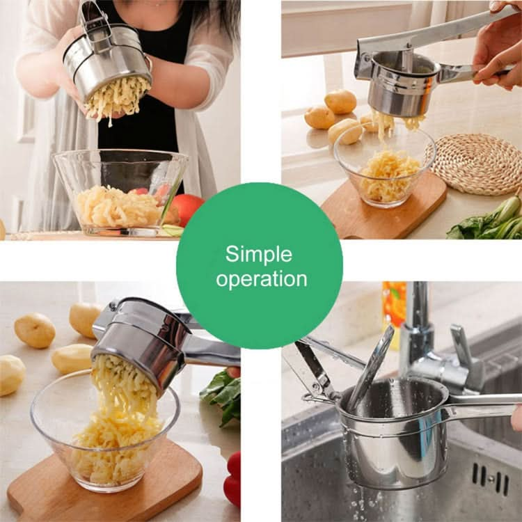 Potato Fruit Vegetable Manual Press Juicer Stainless Steel Crusher Squeezer - Reluova