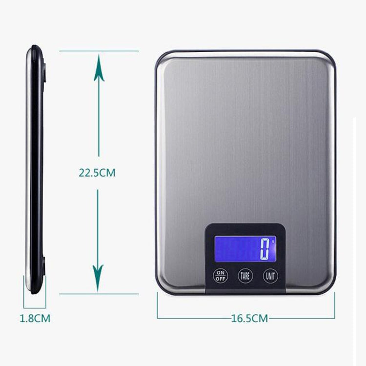 5 / 15kg x 1g Stainless Steel High Precision Kitchen Touch Electronic Scale My Store