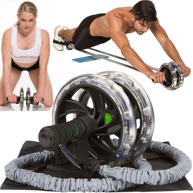 Multifunctional Roller Rope Abdominal Wheel Beginners Use Fitness Equipment Set