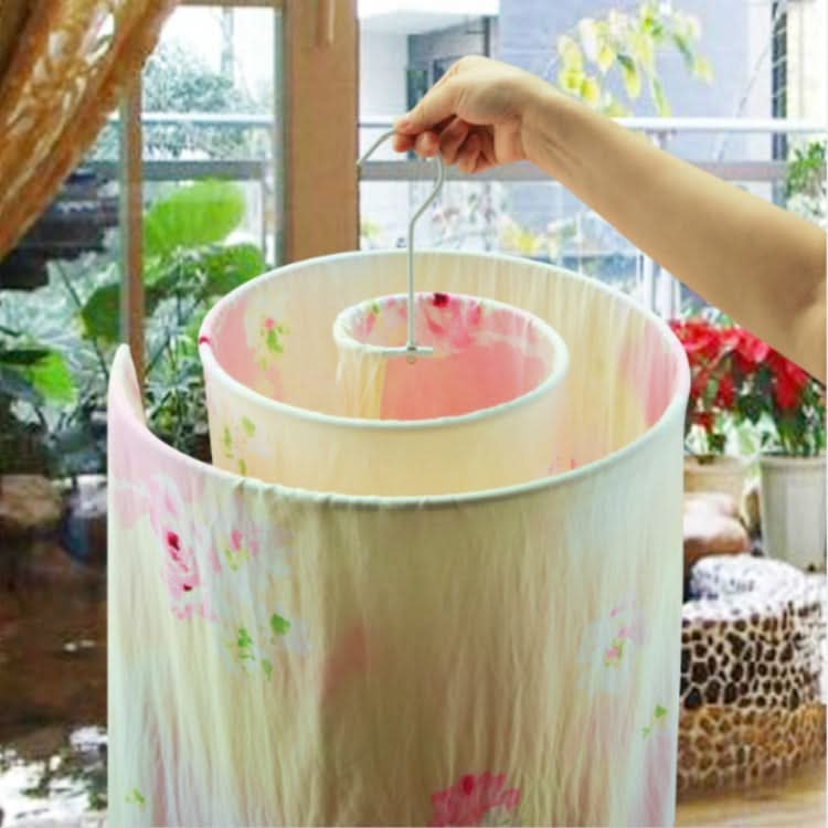 Round Multi-functional Balcony Rotating Spiral Drying Rack