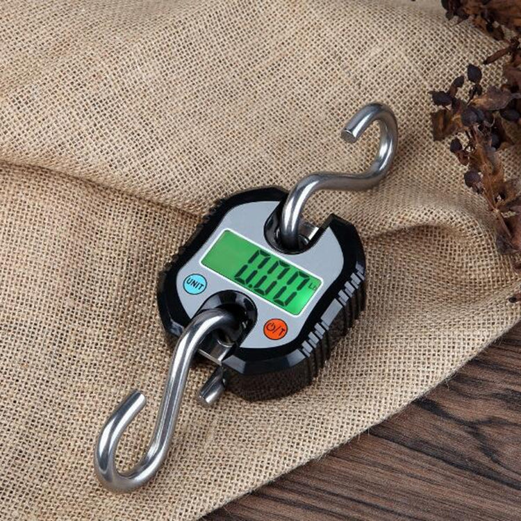 150kg Mini Portable Heavy Duty Electronic Digital Stainless Steel Hook Scale, Random Color Delivery