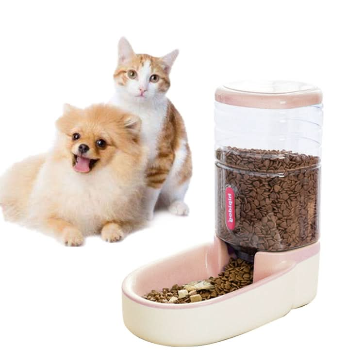 3.8L Grain Storage Bucket Cat Automatic Pet Feeder Water Dispenser-Reluova