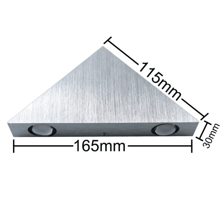 3W Aluminum Triangle Wall Lamp Home Lighting Indoor Outdoor Decoration Light, AC 85-265V My Store