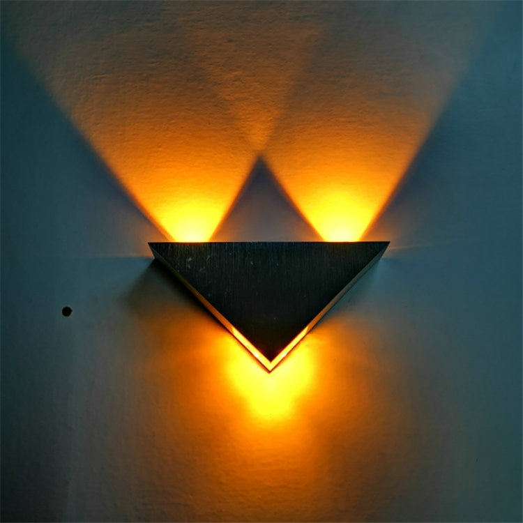 3W Aluminum Triangle Wall Lamp Home Lighting Indoor Outdoor Decoration Light, AC 85-265V My Store