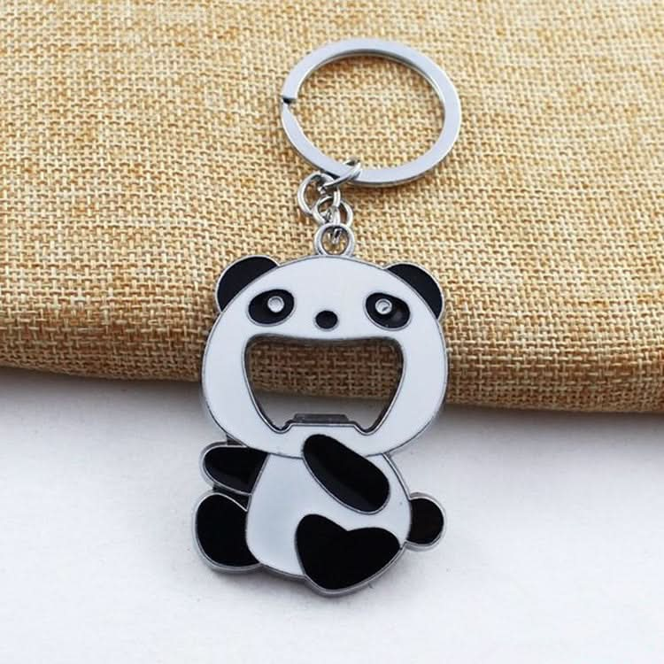 Cartoon Animal Shape Beer Bottle Opening Tool Opener Panda Keychain Pendant - Reluova