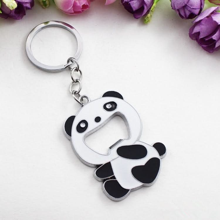 Cartoon Animal Shape Beer Bottle Opening Tool Opener Panda Keychain Pendant - Reluova