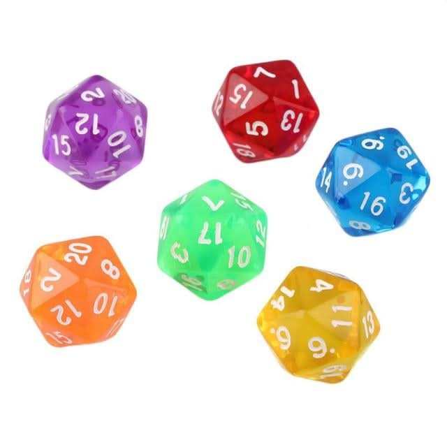 50 PCS Polyhedron Outdoor Bar Family Party Game Dice Board Game Accessories Reluova