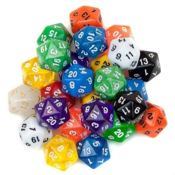 50 PCS Polyhedron Outdoor Bar Family Party Game Dice Board Game Accessories Reluova