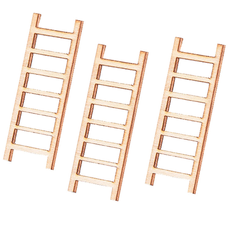 5pcs Simulation Ladder Decoration Wooden Staircase Corridor Micro Landscape Succulent Potted DIY Decorations My Store