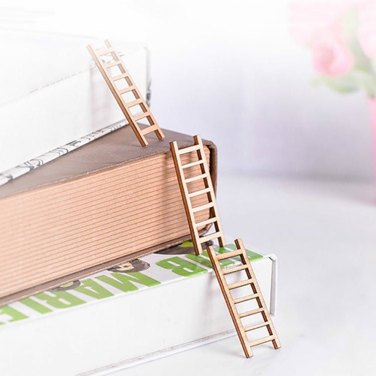 5pcs Simulation Ladder Decoration Wooden Staircase Corridor Micro Landscape Succulent Potted DIY Decorations My Store