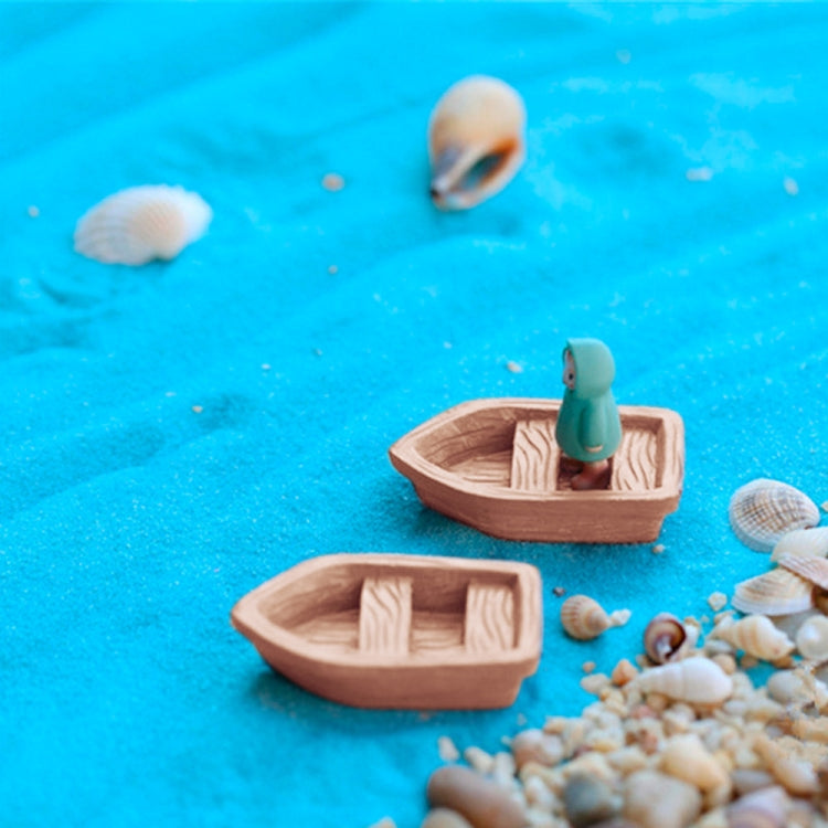 Retro Wooden Boat Model Resin Craft Accessories My Store