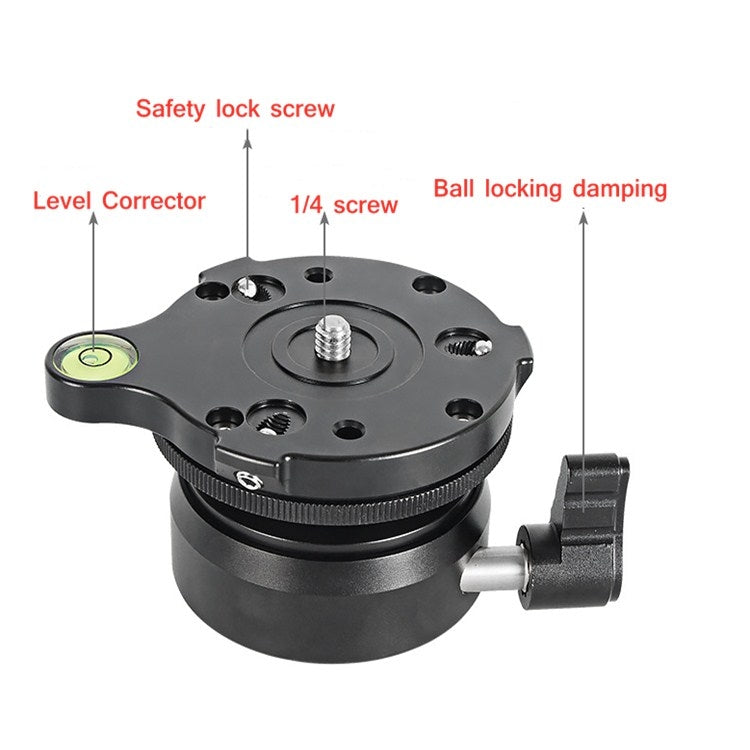 BENXIN DY-60N Universal Horizontal Adjustment Base Panoramic Pan-tilt SLR Camera Adjustment Table Hemispherical Base My Store