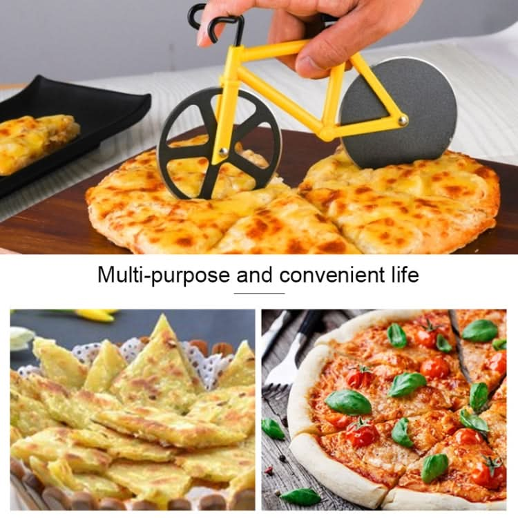 Stainless Steel Bicycle Pizza Cutter Knife Cake Cutter Creative Hob Random  Color Delivery - Reluova