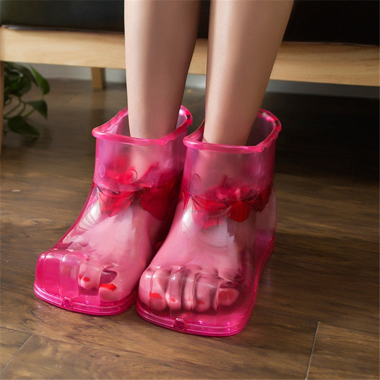 Portable Household Plastic High Tube Bubble Foot Shoes Bubble Bucket Reluova