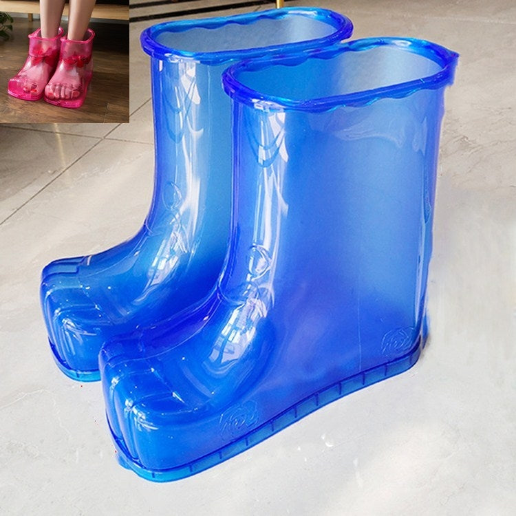 Portable Household Plastic High Tube Bubble Foot Shoes Bubble Bucket