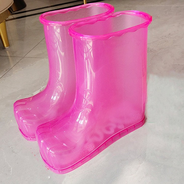 Portable Household Plastic High Tube Bubble Foot Shoes Bubble Bucket