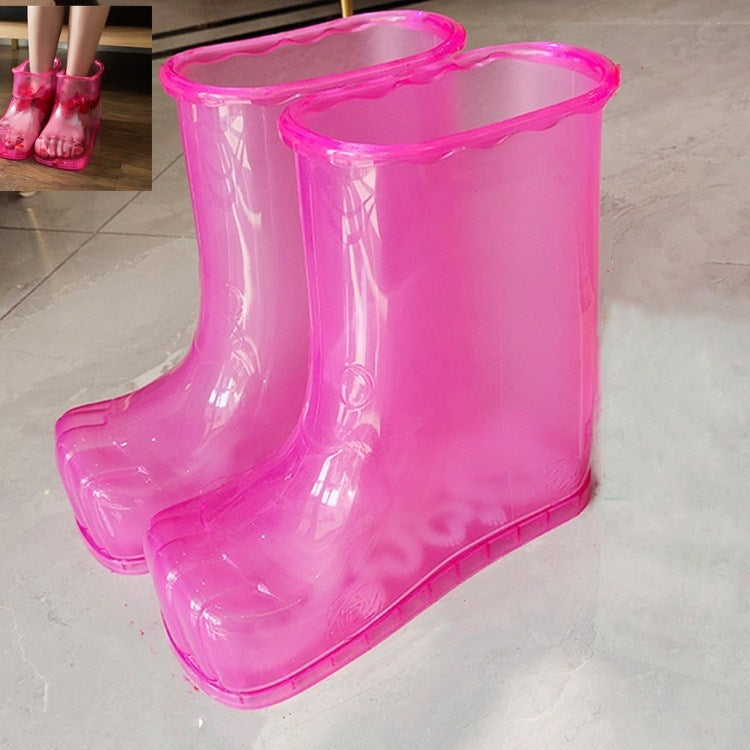 Portable Household Plastic High Tube Bubble Foot Shoes Bubble Bucket