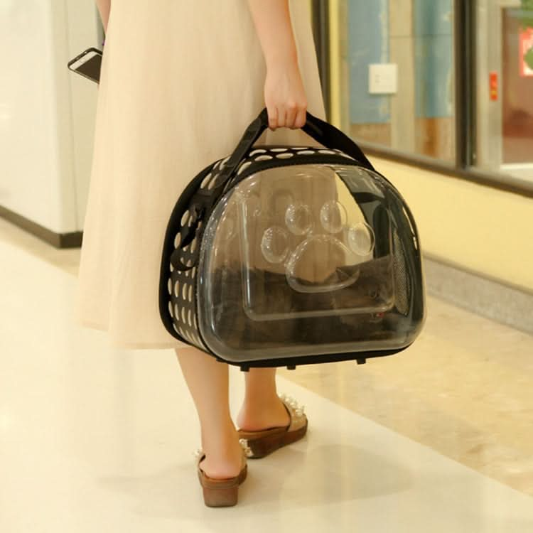 Outdoor Foldable Transparent Puppy Travel Breathable Carrying Bags Shoulder Bags - Reluova