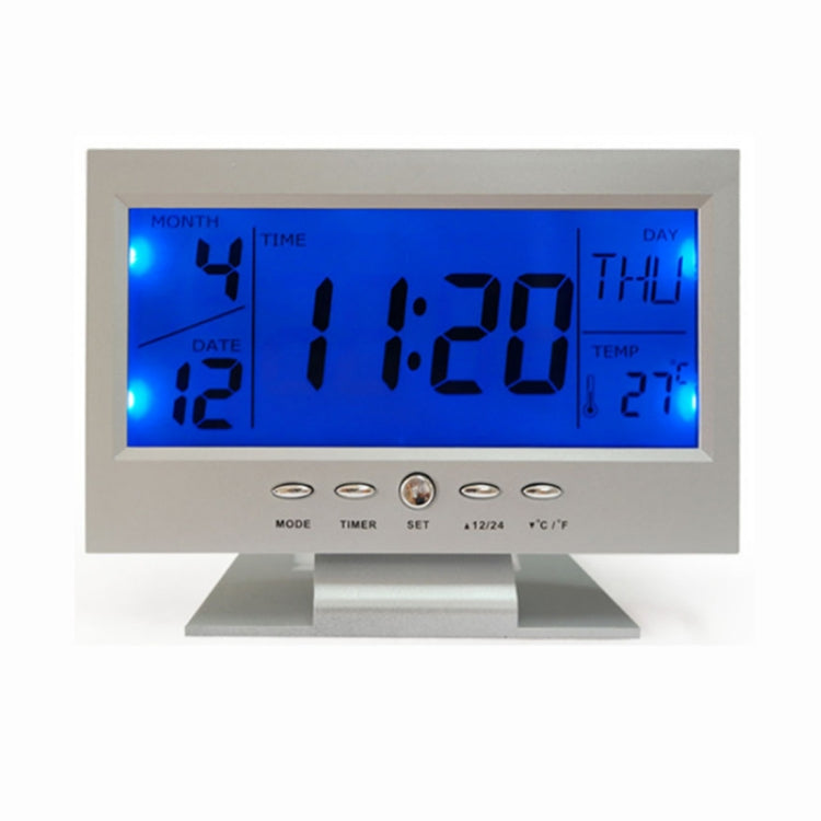 Large Screen Electronic Clock Smart Mute Luminous Clock with Thermometer My Store